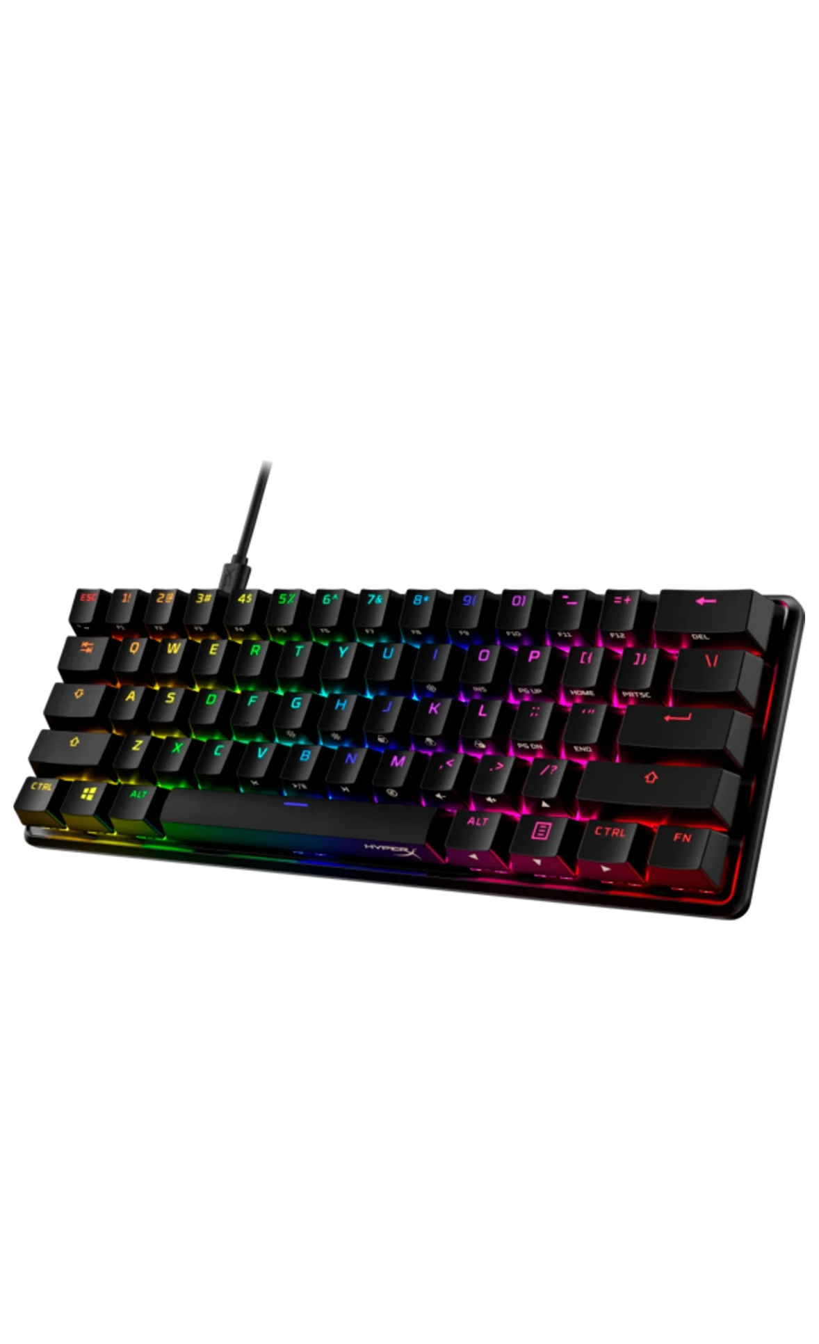 Teclado Gaming HYPERX Alloy Origins 60 (Mecânico - Inglês - Preto)