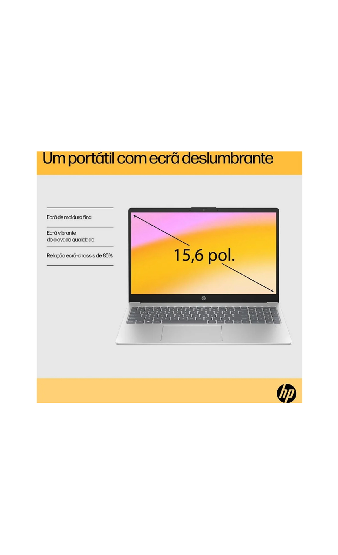 Portátil HP 15-FC0027NP (15.6'' - AMD Ryzen 7-7730U - RAM: 16 GB - 1 TB SSD - AMD Radeon Graphics)