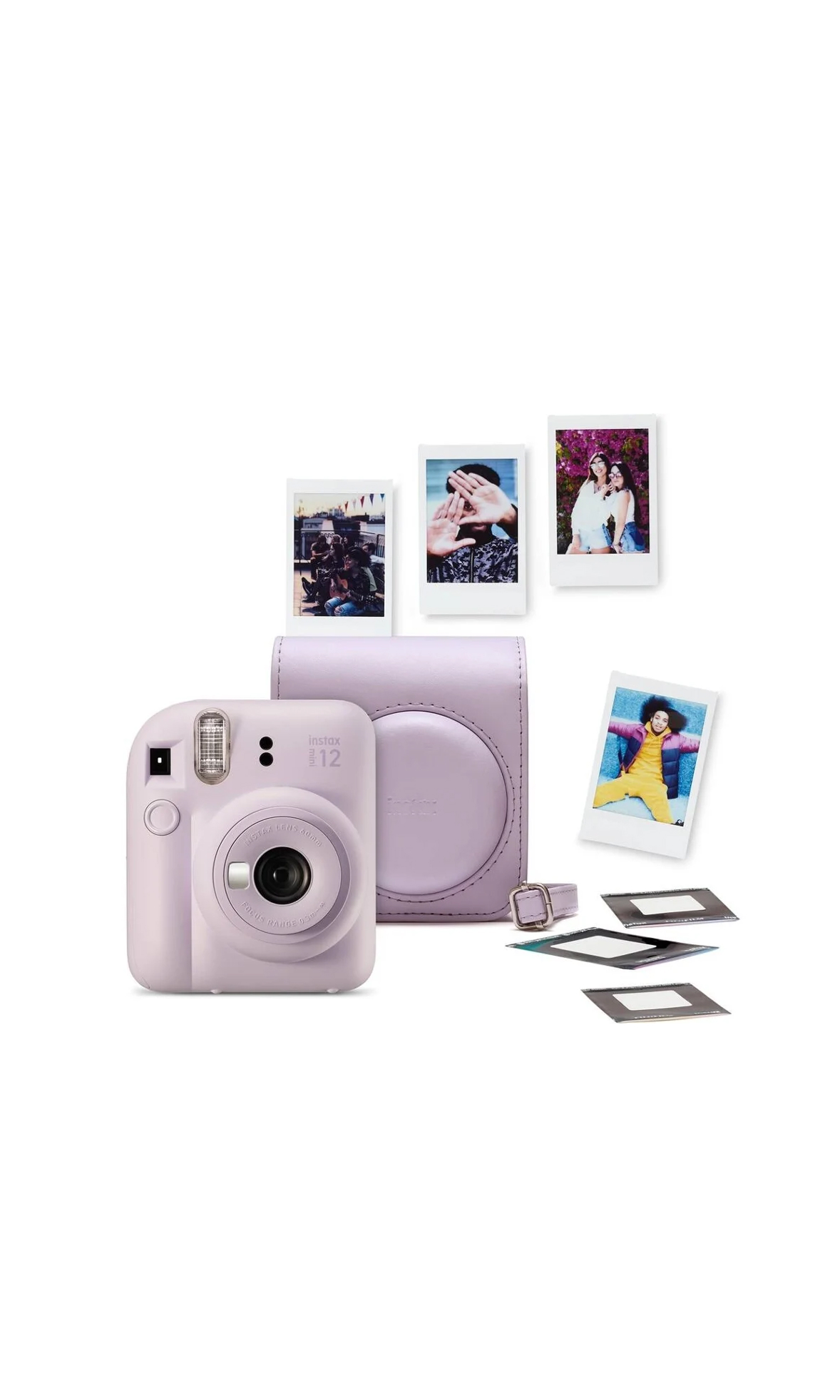 Kit Máquina Fotográfica Instantânea FUJIFILM Instax Mini 12 (Lilás)